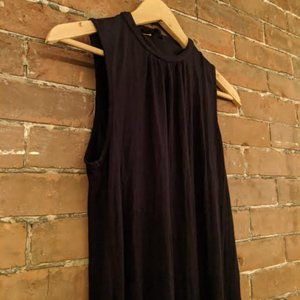 Mock Neck Little Black Dress